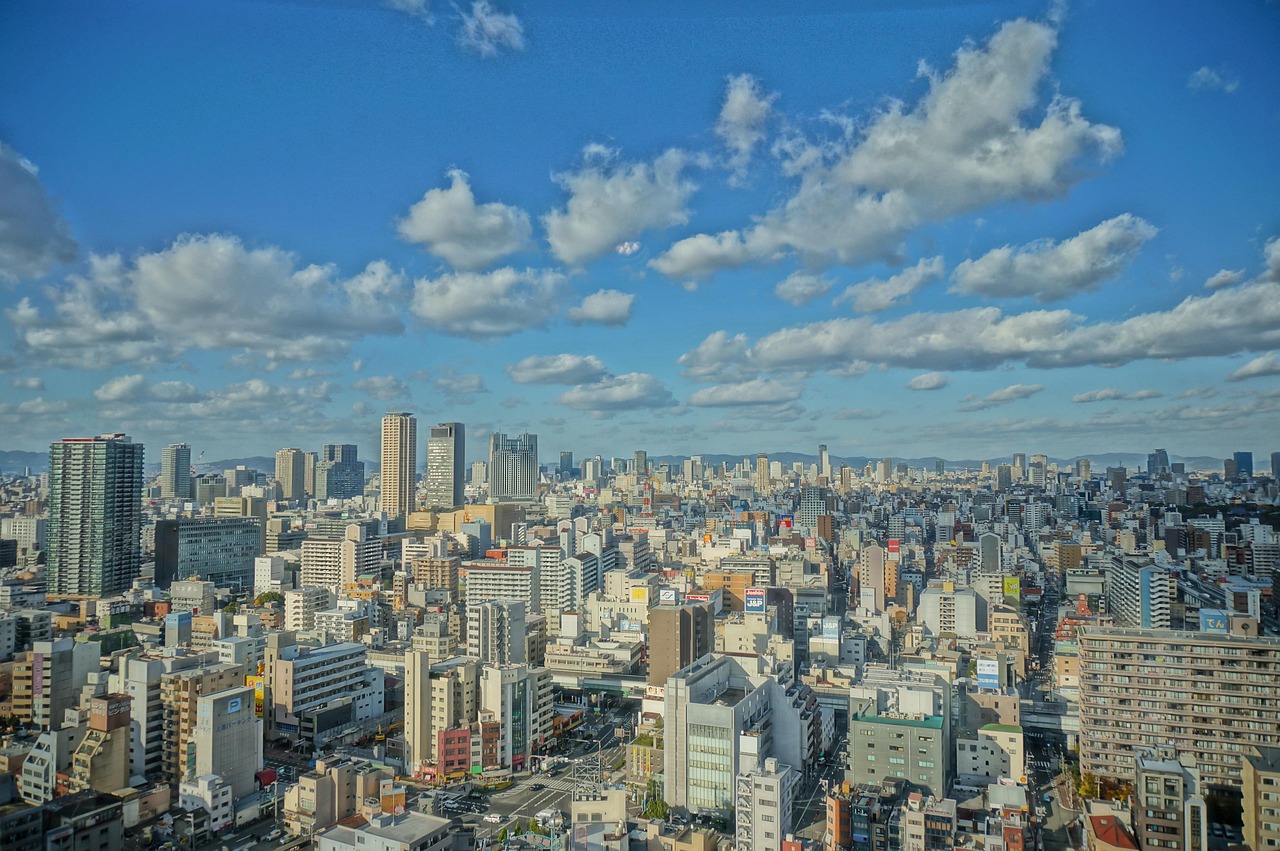 japan osaka panorama sky landscape 1263524